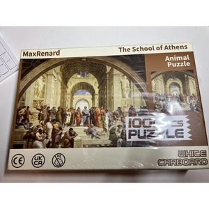 Max Renard The School of Athens 1000 pc Jigsaw puzzle White Cardboard R. Sansi